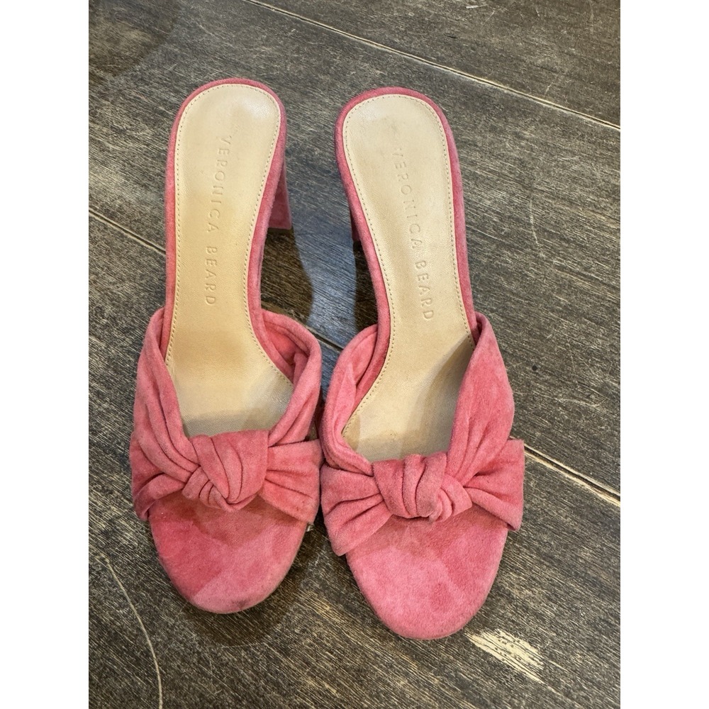 Veronica Beard Women's Pink Ganita Slide Heel Sandal Size 5 - Picture 2 of 12